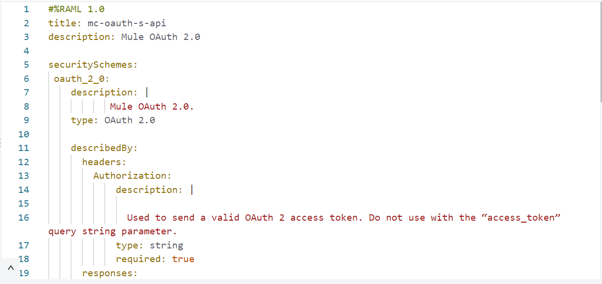 OAuth 2.0 Implementation Using Mule OAUTH2 Provider