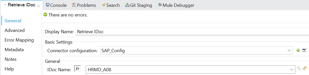 Mule integration with SAP