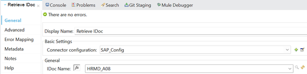 Mule integration with SAP